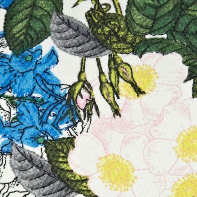 Blue floral print skater dress