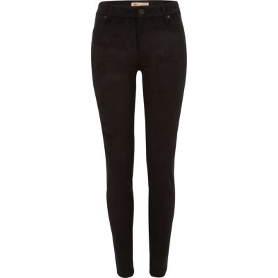 Black suedette molly jeggings