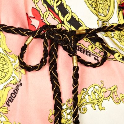 Orange print Pacha one shoulder dress