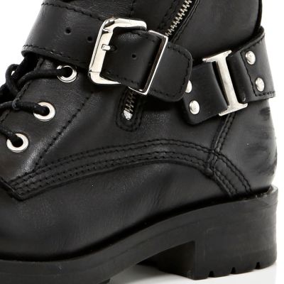 Black biker boots