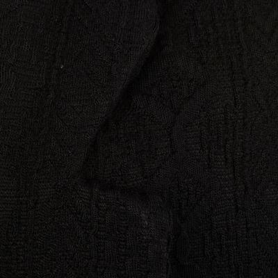 Black jersey cable blazer