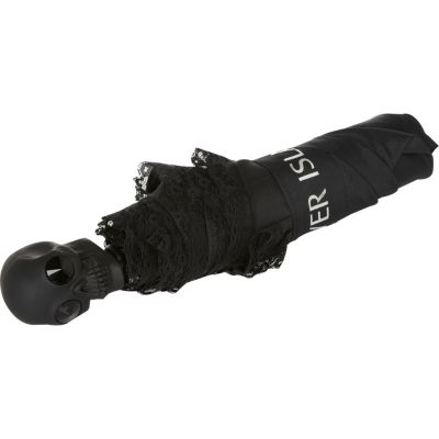 Black lace trim umbrella