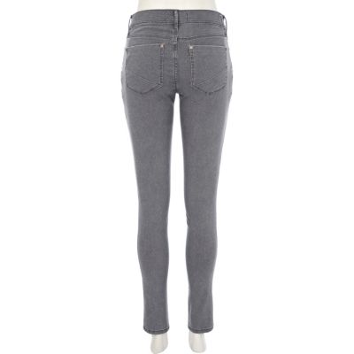Grey snakeskin print Ellys super skinny jeans