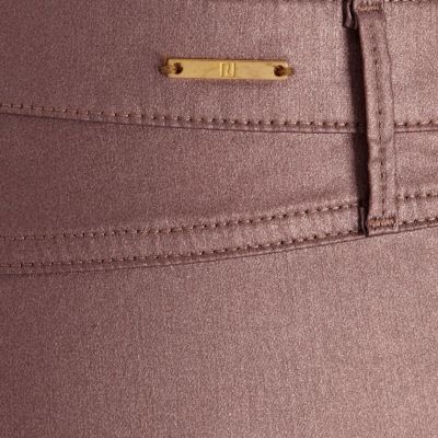 Dusty pink metallic Molly jeggings