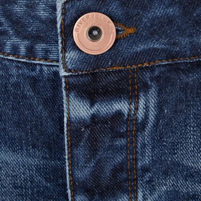 Mid wash denim super short hotpants