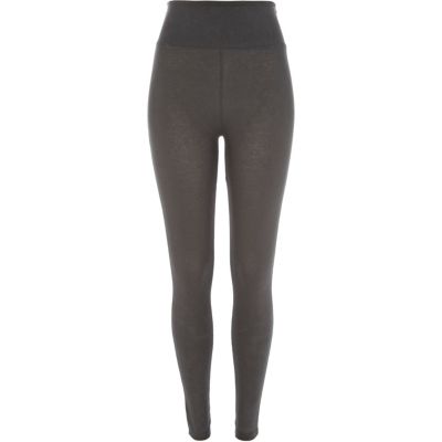 Grey high waisted leggings