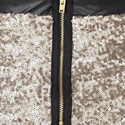 Gold sequin knicker shorts
