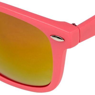 Bright pink retro sunglasses
