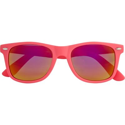 Bright pink retro sunglasses