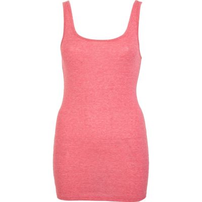 Bright pink scoop neck vest