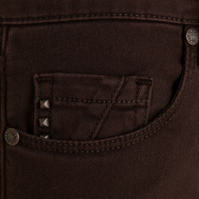 Brown denim Amelie super skinny jeans