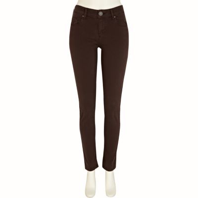 Brown denim Amelie super skinny jeans