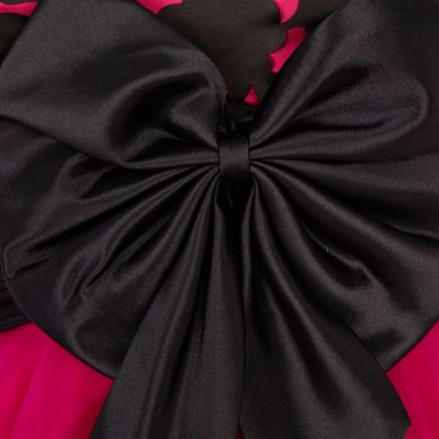 Bright pink print Forever Unique prom dress