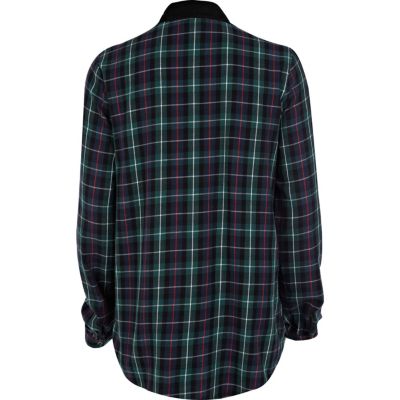 Green check shirt