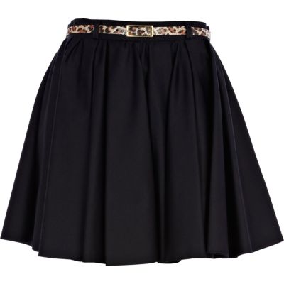 Black skater skirt