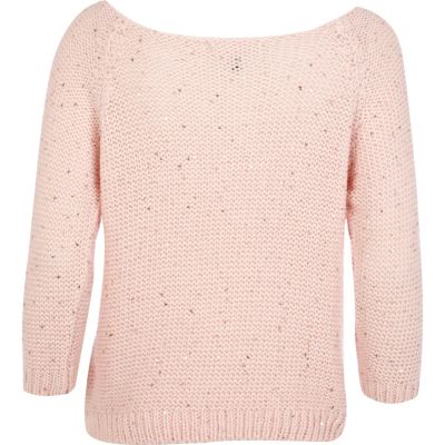 Pink sequin jumper