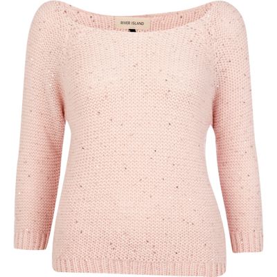 Pink sequin jumper