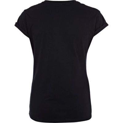 Black studded NYC print t-shirt