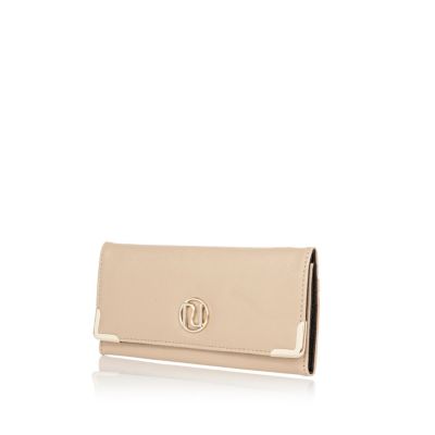 Cream foldover purse
