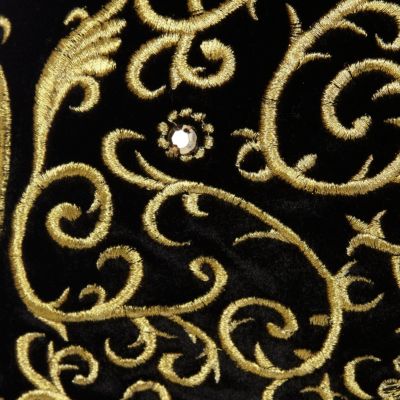 Black velvet baroque knicker shorts 
