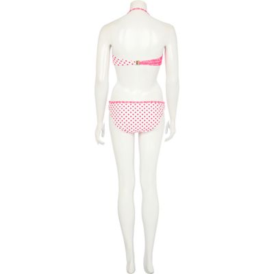 Pink zig zag print bikini bottoms