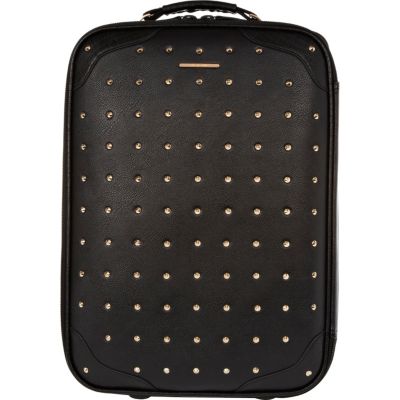 Black studded suitcase