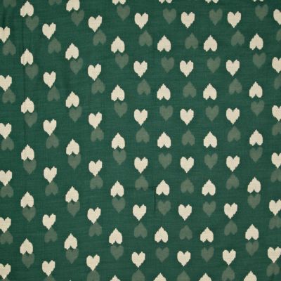 Green heart print snood