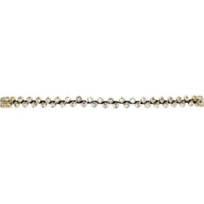 Black crystal gem twist belt