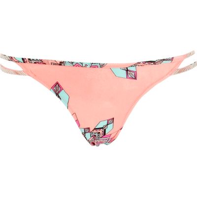 Orange Pacha printed bikini bottoms