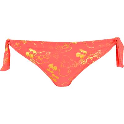 Orange Pacha foil print bikini bottoms