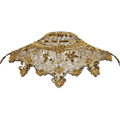 Gold luxury embellished collar