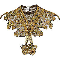 Gold luxury embellished collar