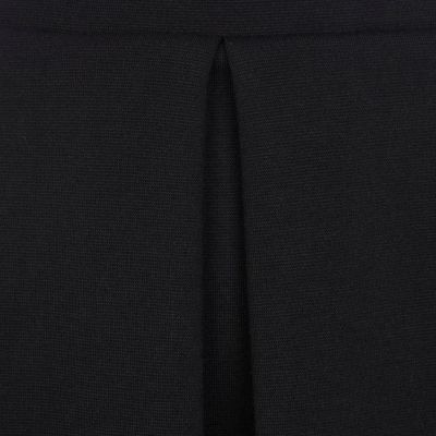Black box pleat mini skater skirt