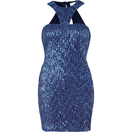 Sequin Bodycon Dress on Blue Lashes Of London Sequin Dress   Dresses   Sale   Women