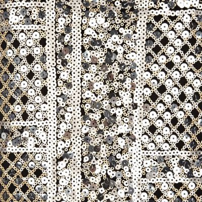 Gold and silver sequin dress