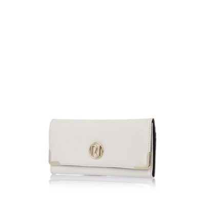 Cream RI logo purse
