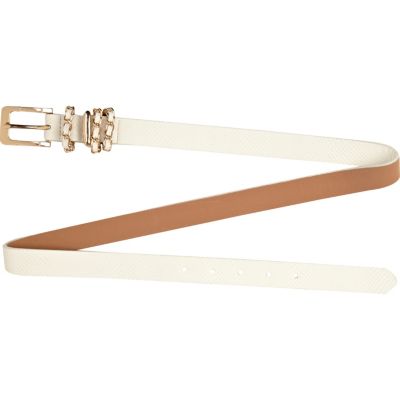 Cream chain keeper belt