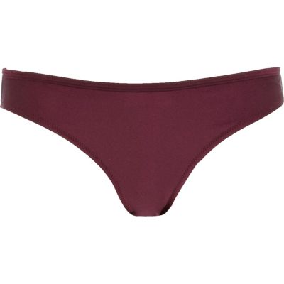 Red diamante skull bikini bottoms