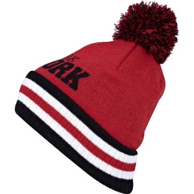 Red New York beanie