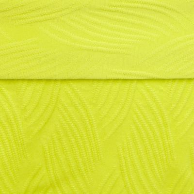 Yellow fluro textured bikini bottoms