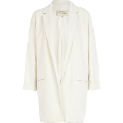 Cream boyfriend blazer