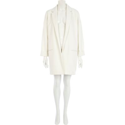 Cream boyfriend blazer