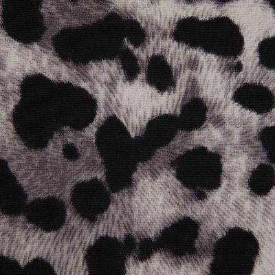 Grey animal print blazer