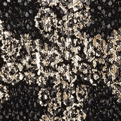 Black filigree cross print jumper