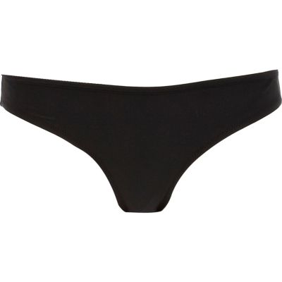 Black diamante skull bikini bottoms