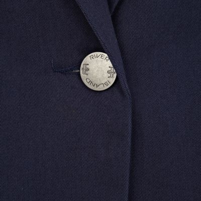 Navy single button blazer