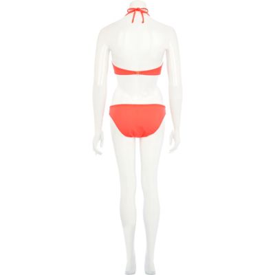 Coral bikini bottoms
