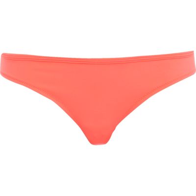 Coral bikini bottoms