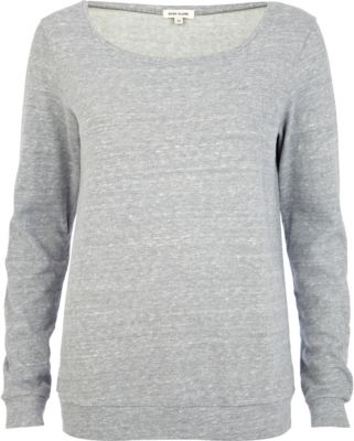 Grey round neck sweatshirt