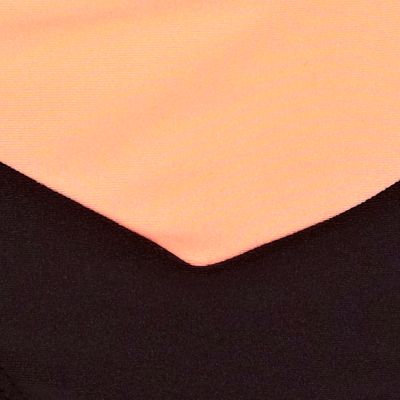 Coral colour block zip bikini bottoms